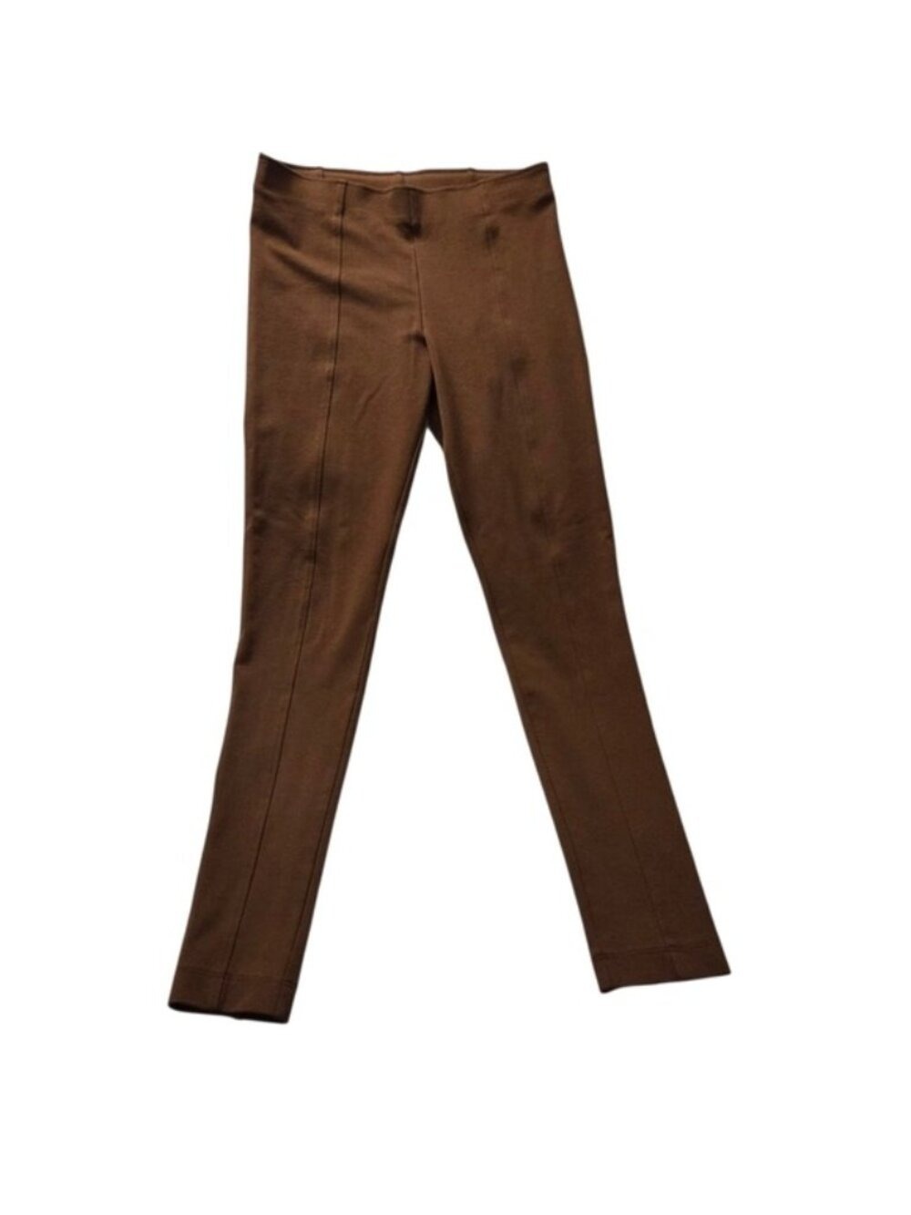 3/ $20 H&M Brown Ponte Leggings High Rise Seamed Trouser-leggings Small